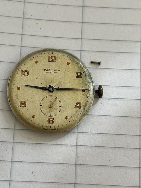 OROLOGIO VINTAGE AUREOLA Quadrante Diamante Carica Manuale Mistero