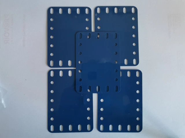Lot De Pièces Détachées Meccano - Plaques Bleues - Occasion - Pour Construction Et Réparation