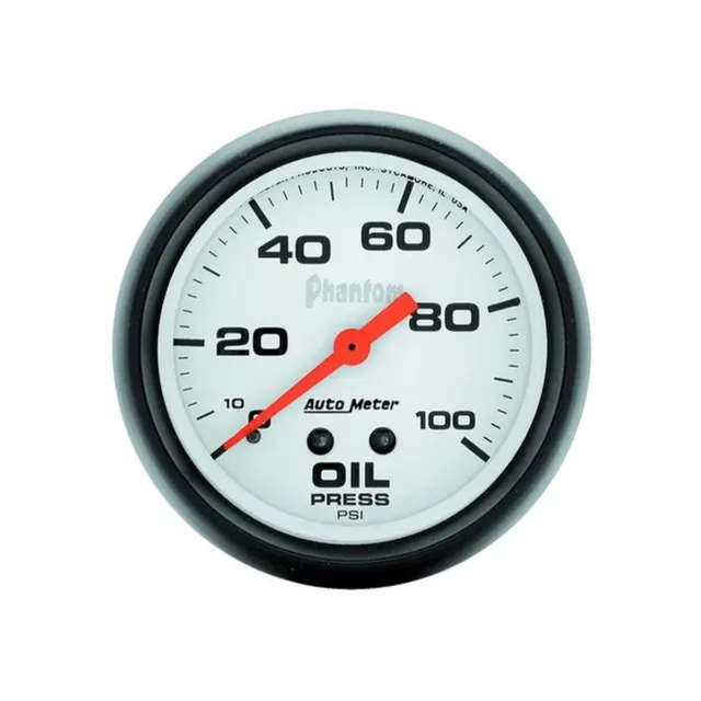 Autometer Phantom 2-5/8" Oil Pressure Gauge 0-100PSI Mechanical AU5821