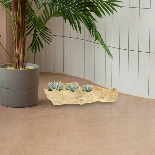 Vaso Per Piante Grasse Atyhao A Forma Di Scoiattolo – In Resina, 22x9,7x12cm, Decorazione Originale Per Casa E Ufficio - 2