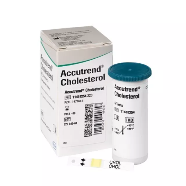 Accutrend Cholesterol per box 25 Strips ORIGINAL FREE SHIPPING