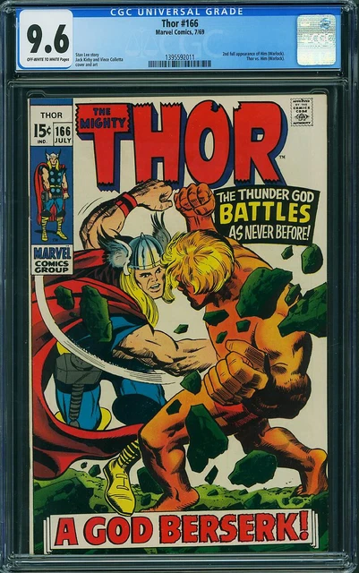 THOR 166 CGC 9.6 2nd FULL HIM ADAM WARLOCK Silver Age MARVEL 1969 Jack Kirby