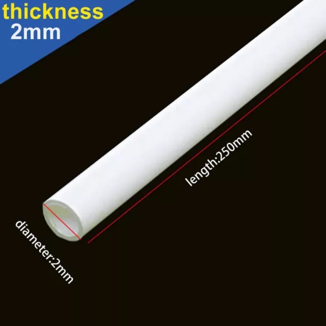 Tubo rotondo ABS bastone architettonico costruzione artigianato bianco 250 mm sostituisce