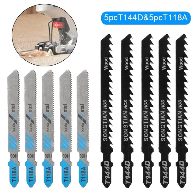 Ensemble de lames de scie puzzle T144D et T118A pour la coupe du métal et du bo