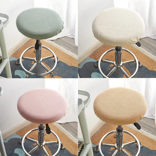Velvet Chair Cover Round Stool Chair Cover Corn Comfortable Swivel Chair Cover