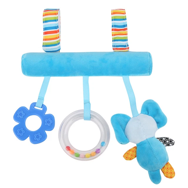 FTD Colorful Baby Crib Stroller Hanging Toys Plush Toy Soft Cute Animal Rattle T