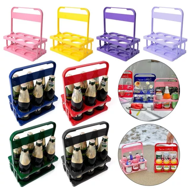 1Pcs 6 Hole Beer Rack Bar Beverage Display Drink Holder Beer Bottle Carrier