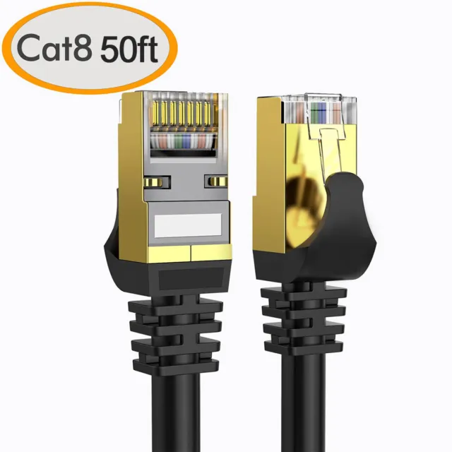 2022 Premium Cat 8 Ethernet RJ45 Cable Super Speed 40Gbps LAN Patch Network Cord