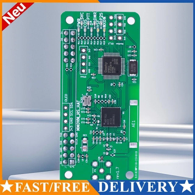 Hotspot MMDVM duplex assemblato UHF VHF + OLED + k custodia antenna supporto P25 DMR YSF DSTA NXDN con Raspberry Pi Zero W  509