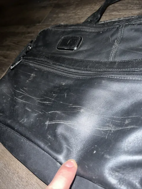Tumi Alpha Organizer Portfolio Business Brief Leather Bag 3