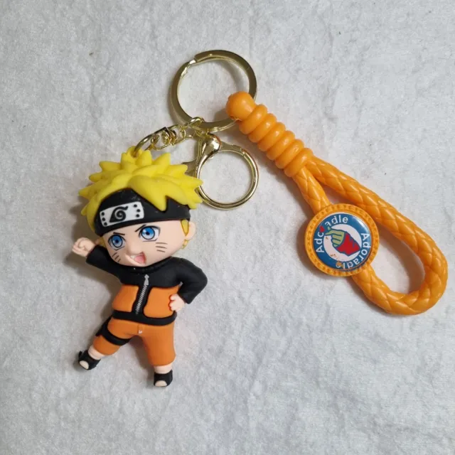 Naruto 3D Figural METAL KEYCHAIN New 3" PVC Cute Keychainwallet Boy Keyring