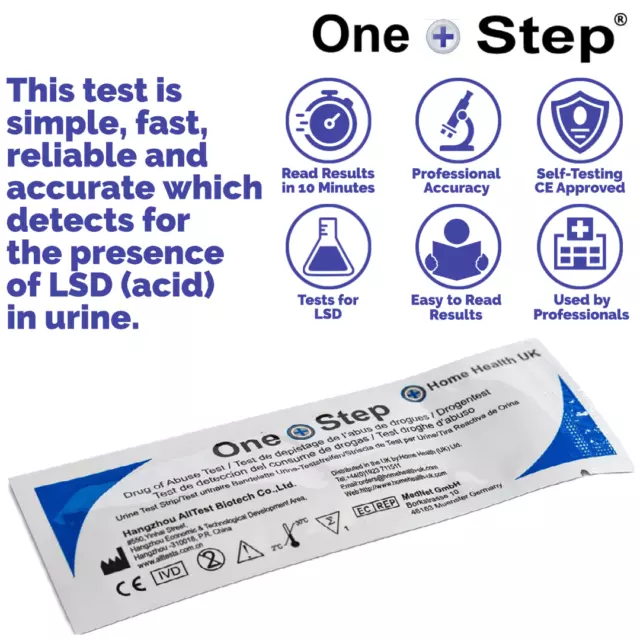 Kit de test LSD urine dépistage de drogue tests de bandelette à domicile 2