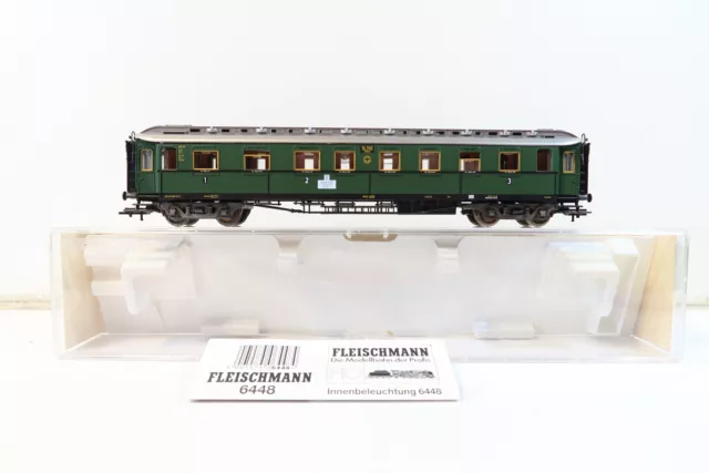 Fleischmann H0 5082 K (DC) Schnellzugwagen 1./2./3. Kl DRG *beleuchtet* TOP OVP