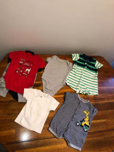 Lot Of 7 All Carters 3 Months Boy Clothes 