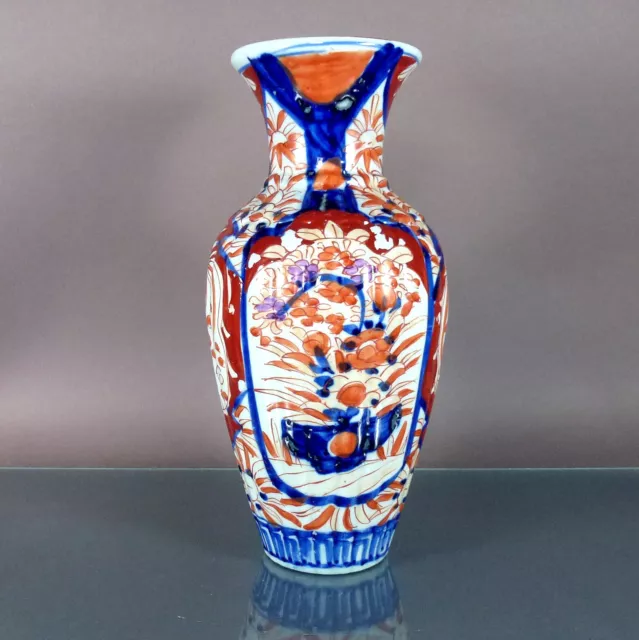 19. Jh Meiji Periode (1868–1912) antike japanische Imari Porzellan-Vase - Floral