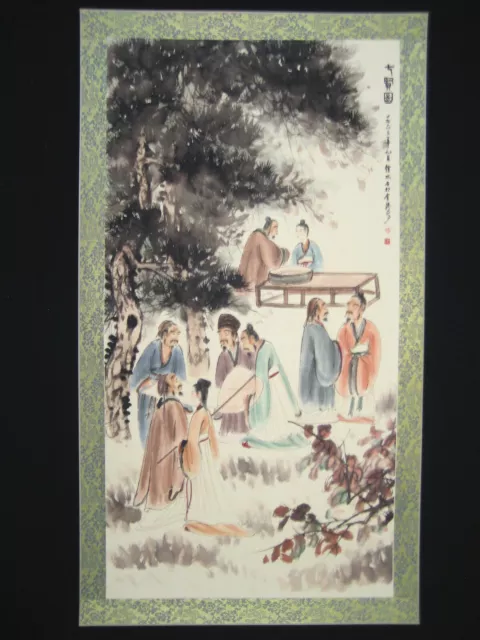 Old Chinese Antique painting scroll about Landscape Rice paper by Fu Baoshi 傅抱石