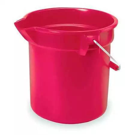 Rubbermaid Commercial Fg296300red 2-1/2 Gal. Round Bucket, 10-1/4" H, 10 1/2 In