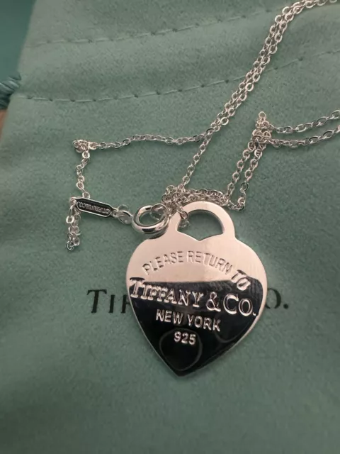 Tiffany And Co Necklace Heart Return To Tiffany 18’ Chain