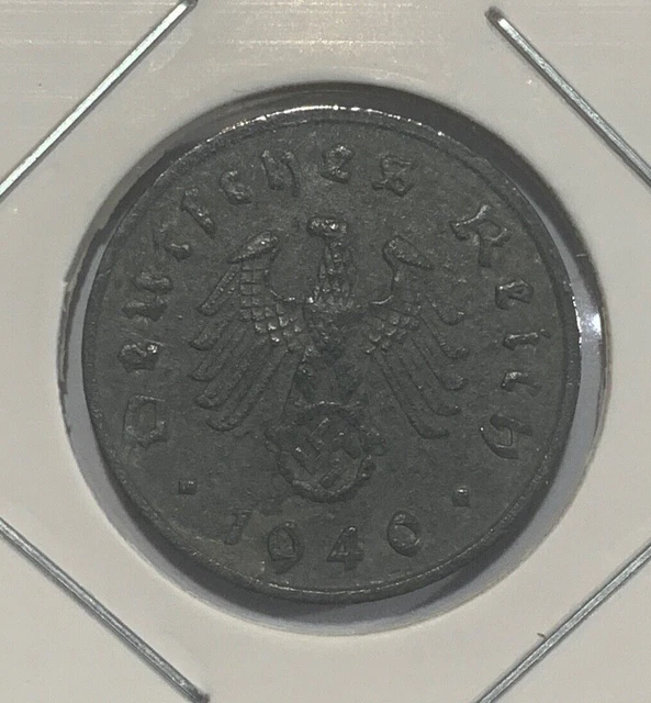 1940 G GERMANY Third Reich 10 Reichspfennig Nazi Swastika Coin EUR 7 