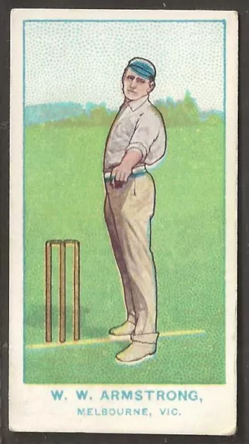 Wills Australian Club Cricket 1905 (With State Dark Blue Back)-#01- Armstrong