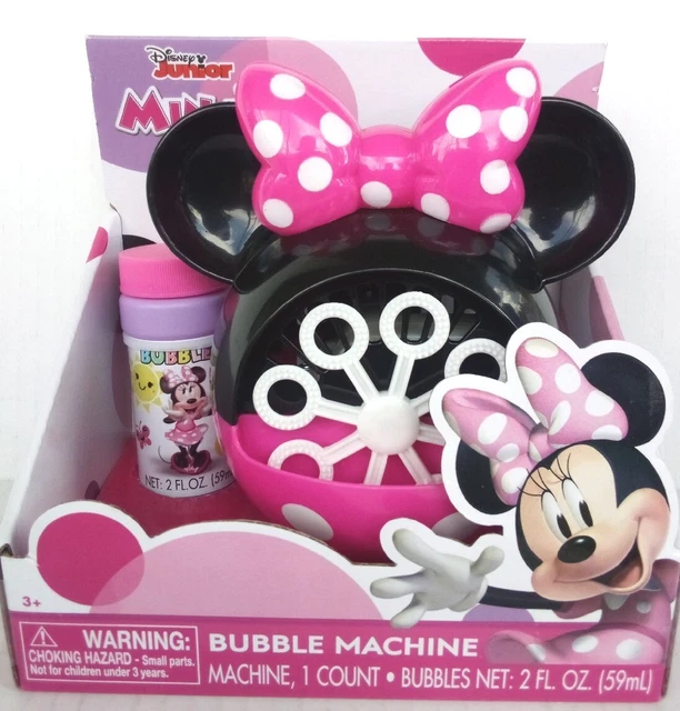 DISNEY JUNIOR MINNIE Mouse Bubble Machine Ages 3+ Requires 3 AA