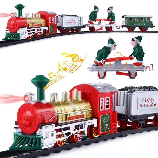 Miniature christmas best sale train set
