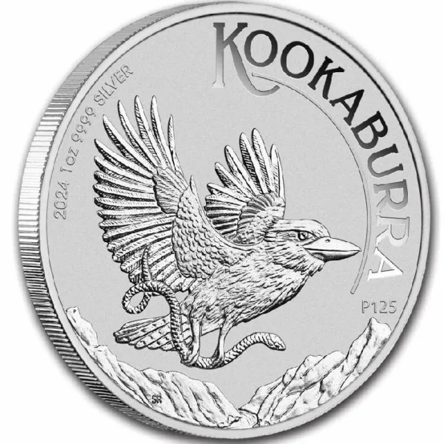 2024 Perth Mint AUSTRALIAN KOOKABURRA 1 oz 9999 Fine Silver bu coin in PM Caps.