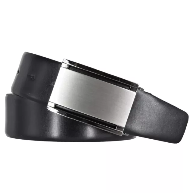 Bernd Götz Gürtel Herren Leder Gürtel schwarz 35 mm Koppelschließe  Leather Belt