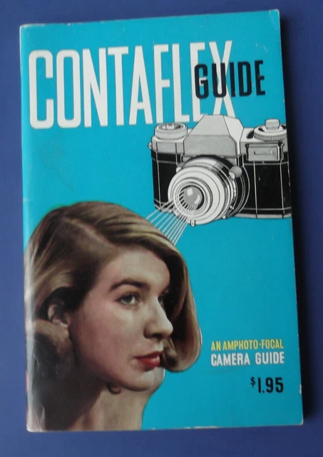 Guía de cámara Contaflex 1957, folleto de instrucciones y especificaciones
