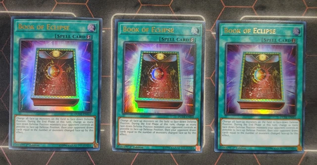 3x Book of Eclipse  DUDE-EN041 Ultra Rare 1st Ed PLAYSET Yu-Gi-Oh!