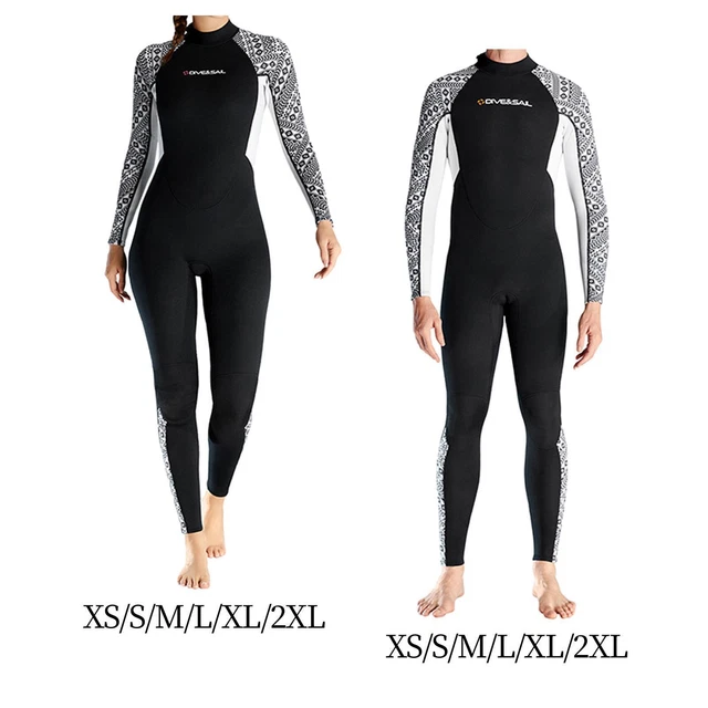 Haut De Combinaison De Plongée Femme 3mm - Néoprène Manches Longues, Zip, Pour Surf, Plongée, Natation