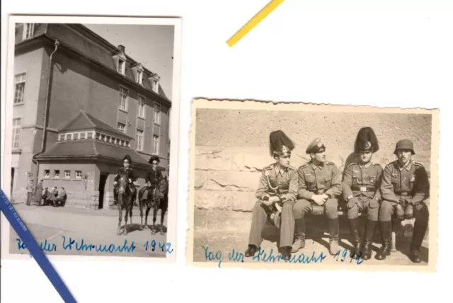 Foto/Photo 2x Reiter Regiment 6 "Tag der Wehrmacht 1942" Darmstadt Kaserne