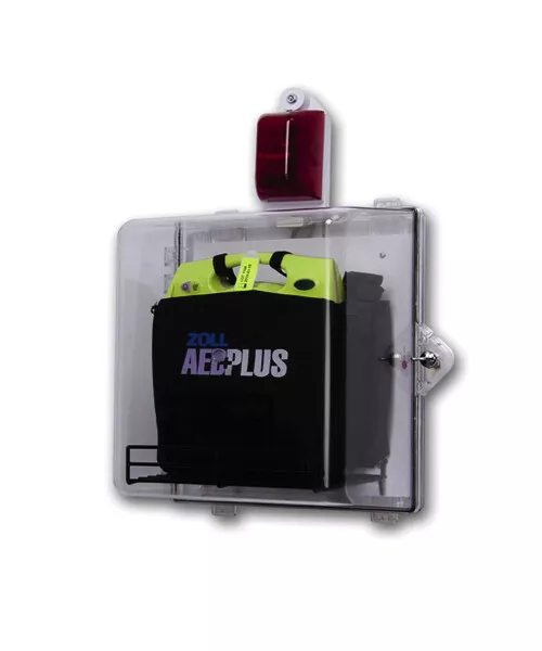 ZOLL AED Plus Clear Wall Mount Cabinet w/ Alarm