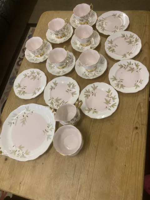 21 Piece Royal Albert Staffordshire Braemar pattern tea set excellent condition