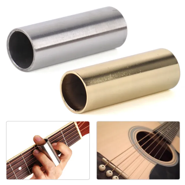 70mm Stainless Steel Guitar Slide Finger Knuckle String Cylinder Tube Slider Li
