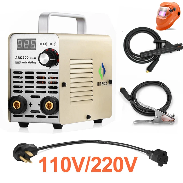HITBOX Mini 200A ARC Welder 110V 220V MMA ARC Stick Portable Welding Machine US