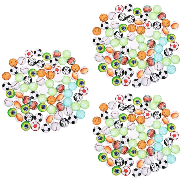 3x Flache Rückseite Halbe Runde Cabochons Mosaik Fliesen für Handwerk Glas Patch