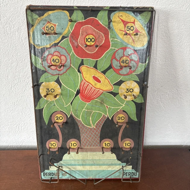 Jeu De Cubes En Bois Art Déco – Vintage, Complet (27,5x19,5xHt5 Cm) – Signes D’usage Pleins De Charme