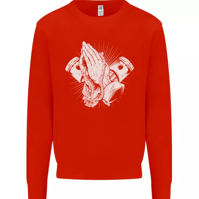 Felpa Maglione Biker Prayer Biker Moto Moto Moto Uomo 7