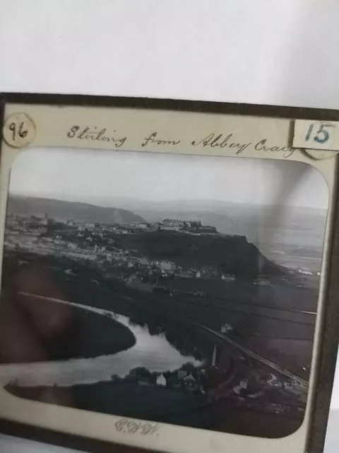 GWW VICTORIAN Glass Magic Lantern Slide strirling C1890 SCOTLAND PHOTO