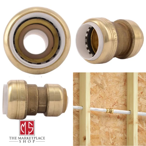 PVC PIPE FITTING Coupling PushToConnect IPS x CTS Brass Conversion
