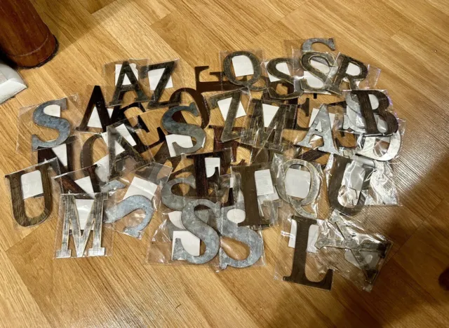 4" Metal Letters 52+ Alphabet Letters for Crafts Magnetic New Various Color