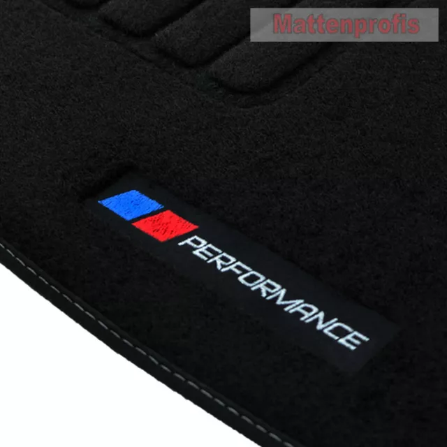 MP Velours Logo Performance PB Fußmatten für BMW E46 Compact Bj.06/2001 - 2005 3