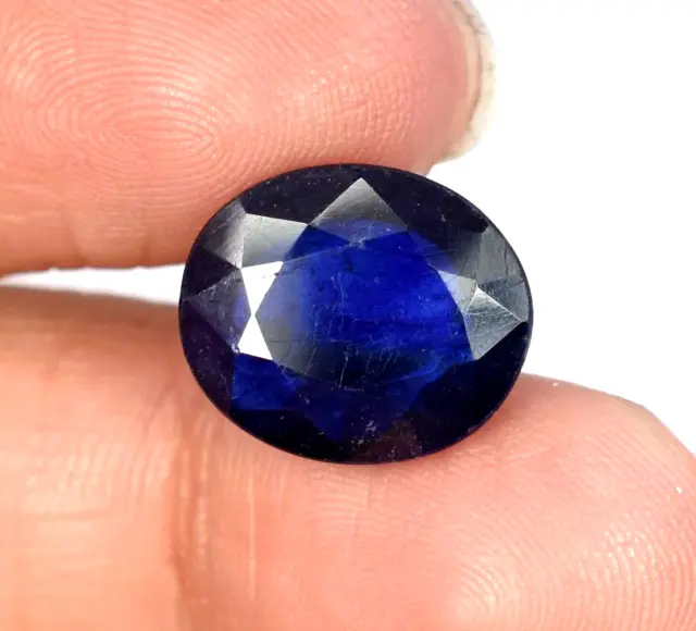 100% Natural Stunning Ceylon Blue Sapphire 8.90 Carat Oval Cut Loose Gemstone A+