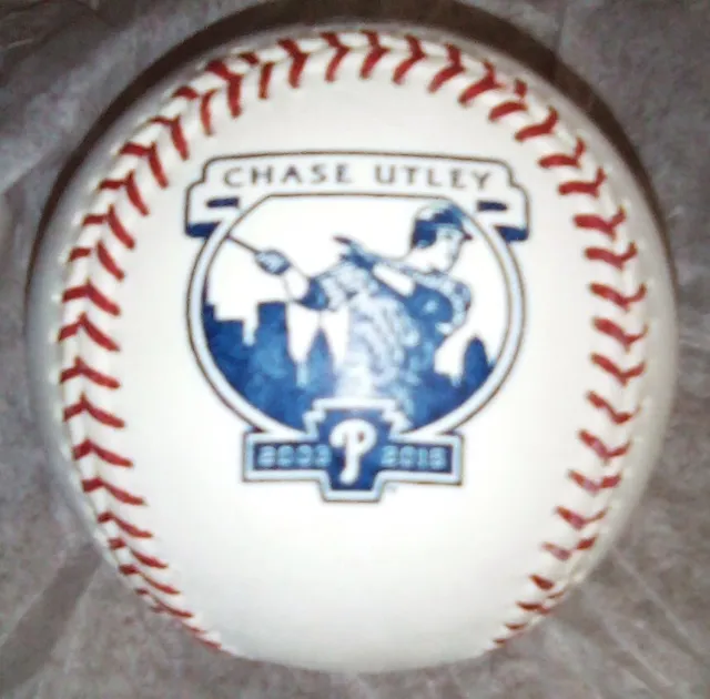 Chase Utley Philadelphia Phillies Retirement MLB Official Game Baseball NIB