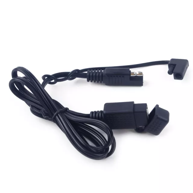 Motorrad Ladegerät 12V SAE zu Dual USB Adapter Stecker Plug +Voltmeter Für  Handy