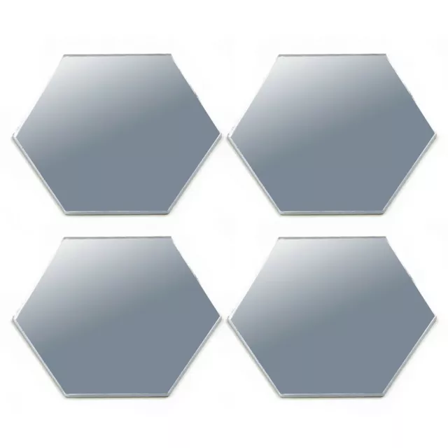 Autocollant Mural 24Pcs Miroir Hexagonale Vinyle Amovible Maison D��cor Art DIY