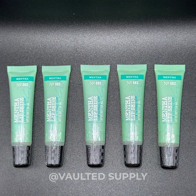 BATH & BODY Works CO Bigelow Mentha Lip Shine No 502  Mint  5 Pack $44.96  - PicClick