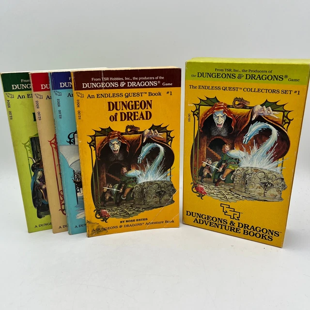 TSR THE ENDLESS Quest Collectors Set #1 Dungeons & Dragons Adventure ...