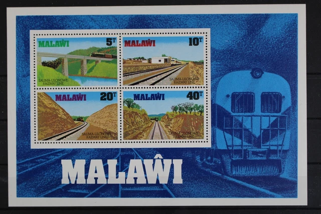 Malawi, Eisenbahn, MiNr. Block 55, postfrisch / MNH - 617123